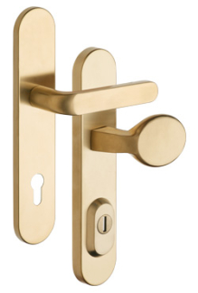 Bezpenostn kovanie Rostex RX1-50 RC3, Obl, Nerez Titan matn, Solid, Kuka - Madlo Slza