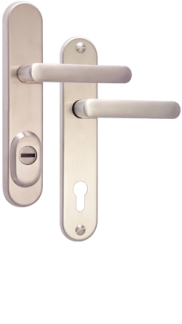 Bezpenostn kovanie Rostex R4, Obl, Nerez matn, Exclusive, Kuka - Kuka