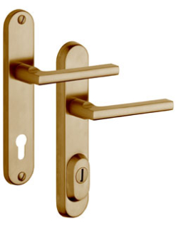 Bezpenostn kovanie Rostex R4, Obl, Nerez Titan matn, Brit, Kuka - Kuka