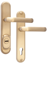 Bezpenostn kovanie Rostex R4 Dekor, Obl, Nerez Titan matn, Kuka - Kuka