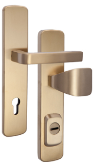 Bezpenostn kovanie Rostex RX1 Astra RC4, Nerez Titan matn, Kuka - Madlo hranat