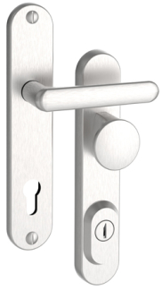 Bezpenostn kovanie Rostex R1, Obl, Nerez matn, Exclusive, Kuka - Gua