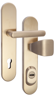 Bezpenostn kovanie Rostex RX1-50 RC4, Obl, Nerez Titan matn, Exclusive, Kuka - Madlo hranat