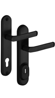 Bezpenostn kovanie Rostex R4 Dekor Obl RC4, ierna matn, Kuka - Kuka