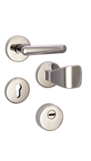 Bezpenostn rozetov kovanie Rostex R1/S prava MT, Obl, Chrm Nerez leskl, pre rad Elite a Termo