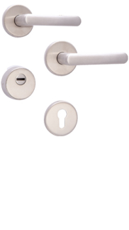 Bezpenostn rozetov kovanie Rostex R4/S prava MT, Obl, Nerez matn, pre rad Elite a Termo