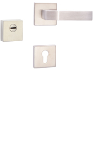 Rozetov kovanie Rostex R3/H prava MTL, Hranat, Nerez matn, Treviso, ku madlu pre rad Elite a Termo