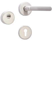 Rozetov kovanie Rostex R3/S prava MTL, Obl, Nerez matn, Exclusive, ku madlu, pre rad Elite a Termo