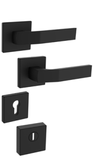 Bezpenostn rozetov kovanie Rostex R4/H prava MT, Hranat, ierne matn, pre rad Elite a Termo