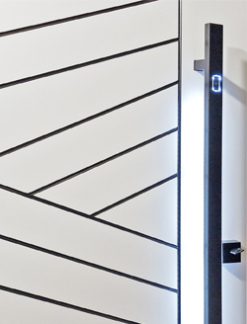 Zvisl madlo Resist, ierne matn - Hranat H-1200L, LED podsvietenie, Senzor dotyku (nutn priechodka)