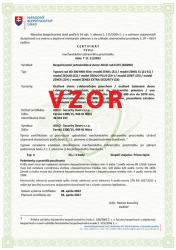 Certifikt NB pre ADLO Bezpenostn dvere Prsne Tajn