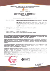 Certifikt pre ADLO Bezpenostn dvere BD200 Tejen, Teduo, Aduo, RC3