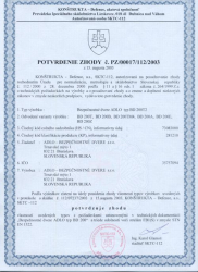 Certifikt Nepriestrelnosti v triede FB1 