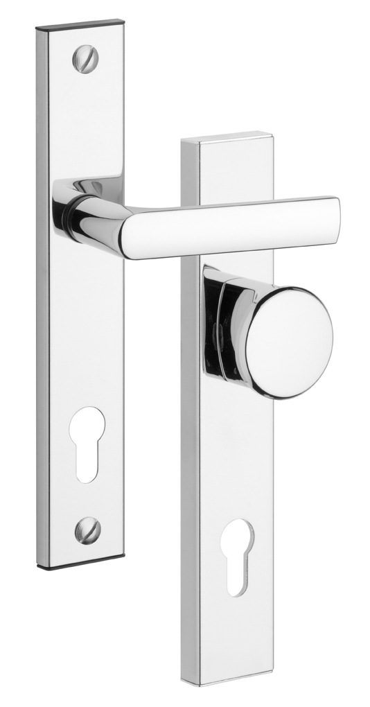 Bezpe�nostn� kovanie Rostex 802, Obl�, Chr�m Nerez leskl�, K�u�ka - Gu�a