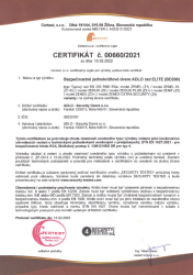 Certifikt na Bezpenostn dvere BD200 Zenel, Zenit, Zenex, RC4